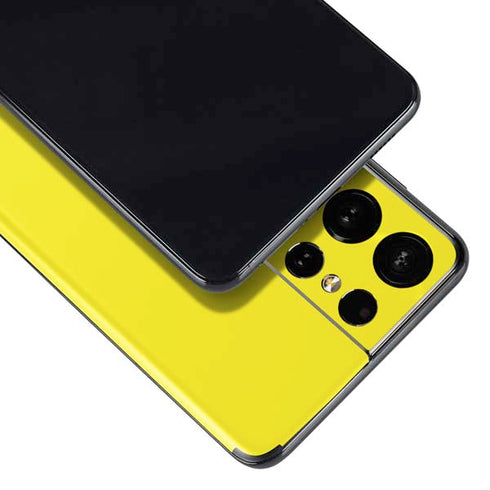 Yellow Solid Galaxy S21 Ultra 5G Skin